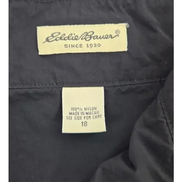 Eddie Bauer | Black, Nylon, Skort | Size 18 - Picture 4 of 5